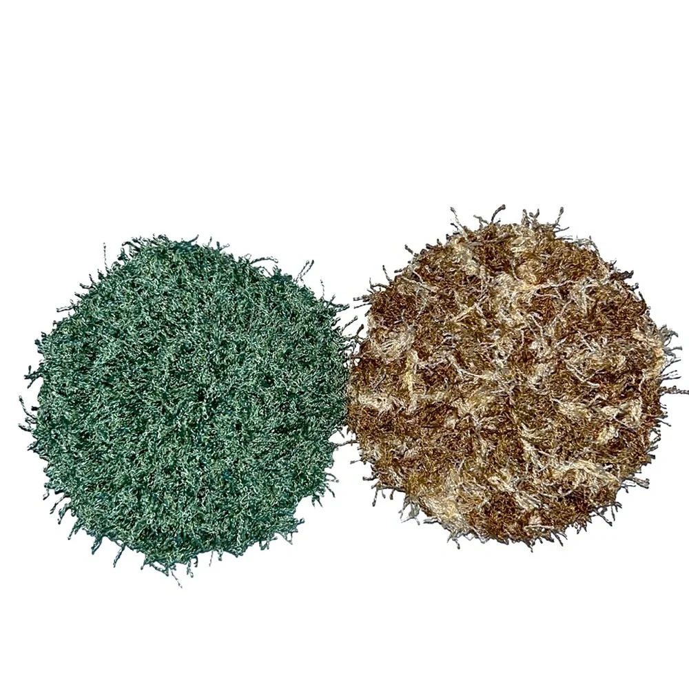 Hand Crafted Colorful Earth Tones Reusable Polyester Crocheted Scrubbing Pads